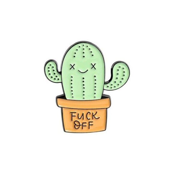 🌵F*ck Off Cactus enamel pin - Picture 1 of 2